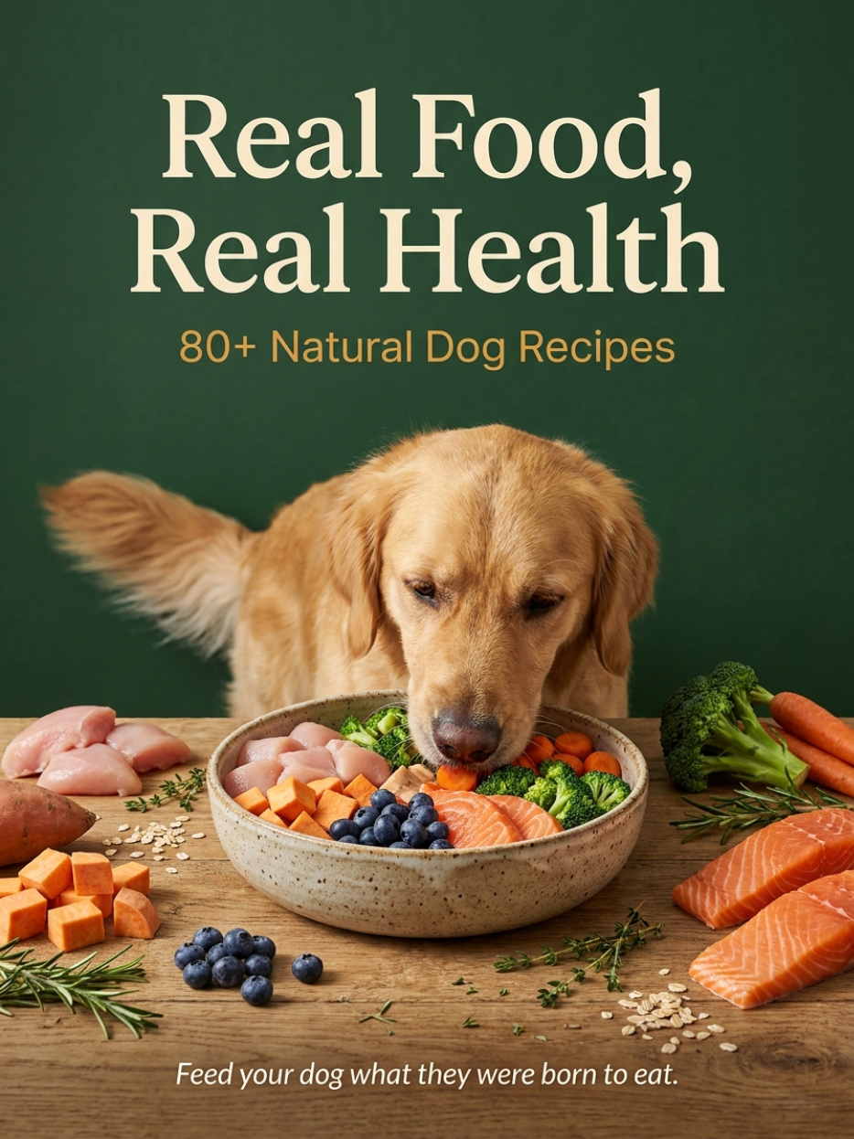 Real Food, Real Health — 80+ Natural Dog Recipes ebook cover